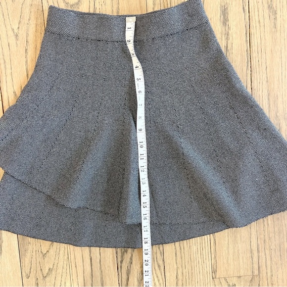 BBJ Los Angeles Women’s Charcoal Knit Layered Gray Mini Skirt Size X-Small - Picture 5 of 12